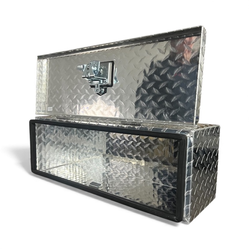 Underbody Trailer Ali Aluminium Lockable Toolbox Opened