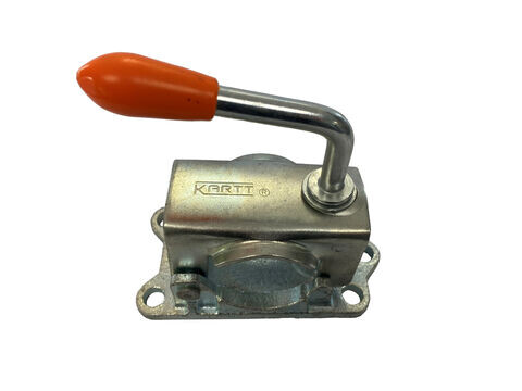 48mm KARTT Pressed Steel Jockey Wheel Clamp & Cast Base