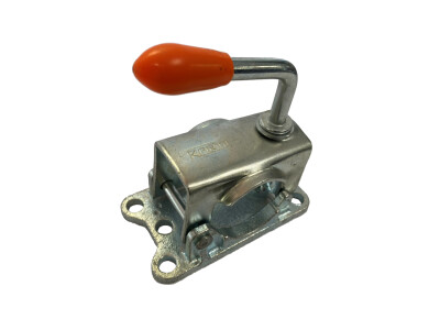 48mm KARTT Pressed Steel Jockey Wheel Clamp & Cast Base - Corner