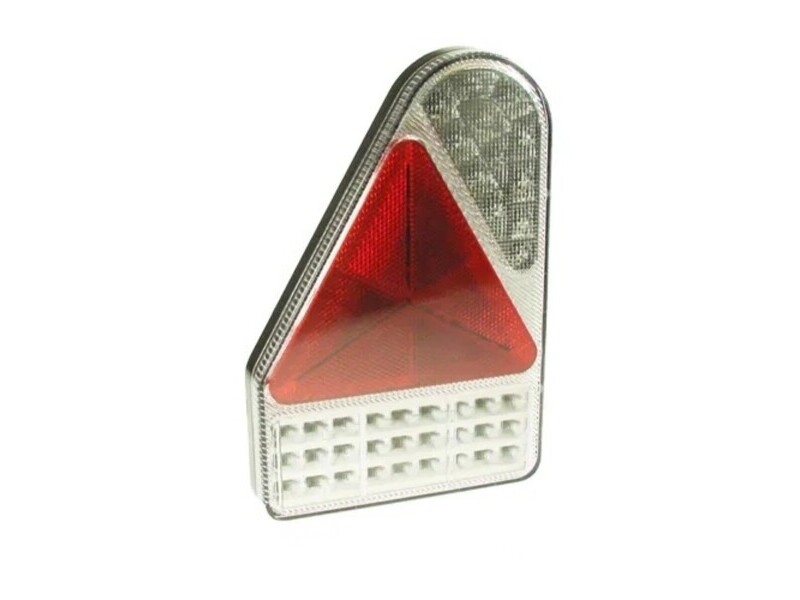 Maypole Left Hand 12-24v LED 6 Function Triangle Combination Trailer Light - MP8605BL