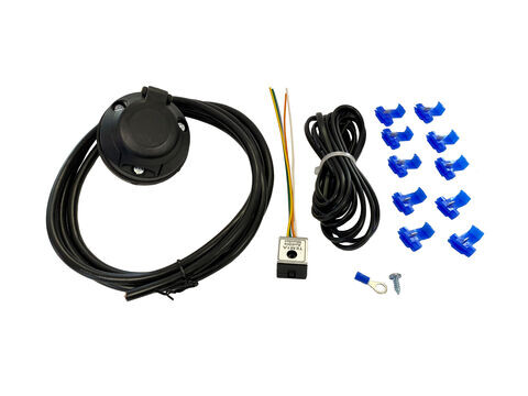 Basic 7 Pin / 12n Towbar Towing Roadlight Electrics Kit with Audible Relay Buzzer