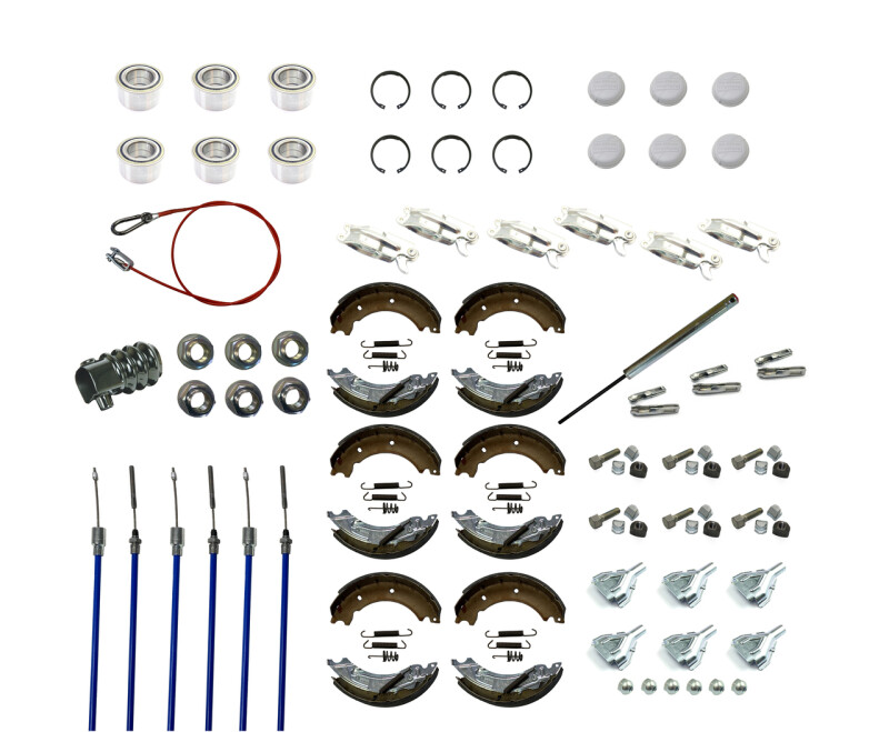 Genuine Ifor Williams Tri-Axle Brake & Bearing Service Kit