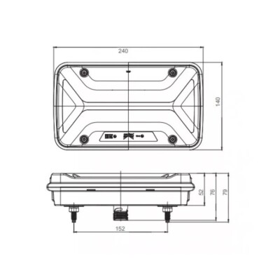 Brian James / Aspock MultiLED 3 III Right Hand Rear Combination Light Unit