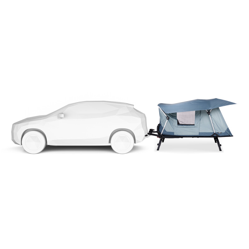 Thule Outset Towbar Car Tent attached side view