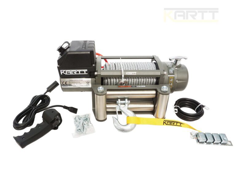 Kartt 9500lbs 12v Electric Trailer Winch Steel Wire - WK95012W