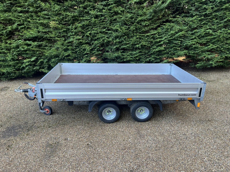 Used Humbaur 3.10m x 1.65m Flatbed Dropside Trailer
