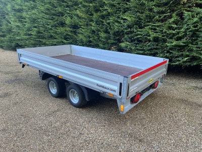 Used Humbaur 3.10m x 1.65m Flatbed Dropside Trailer