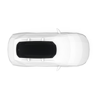 Thule Force 3 L top view on roof of car