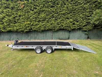 Ifor Williams LM166B Beavertail Flat Bed Trailer with Ramp