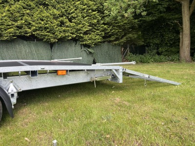Ifor Williams LM166B Beavertail Flat Bed Trailer with Ramp