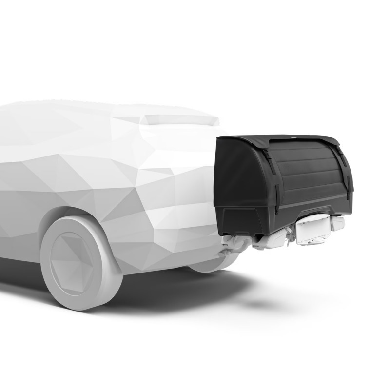 Thule Onto 2 for Easyfold 3 on bike carrier on towbar