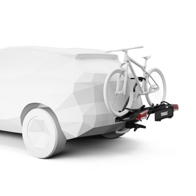 Thule Outpace 2 Bike Carrier with bike on towbar