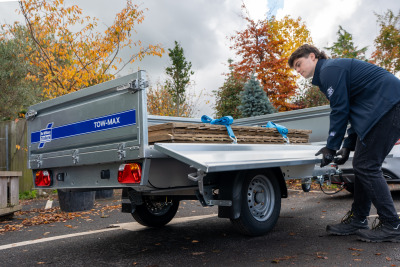 Ifor Williams TM071-2514 Unbraked Tow-Max Trailer Lifting Up Side Panel