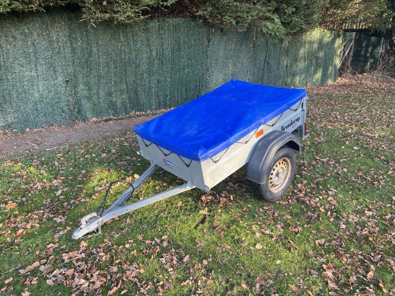 Used Brenderup 1150S camping trailer with soft weather cover