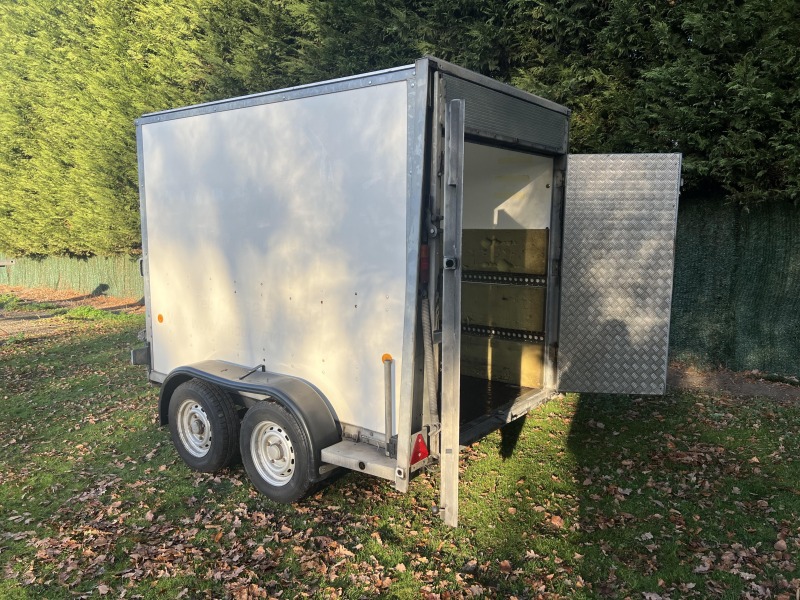 Used Ifor Williams BV85G 8x5x6 enclosed box trailer with combination ramp/door