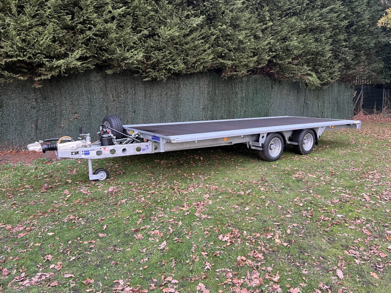 Ifor Williams TB5021-352 Tiltbed Trailer with individual loading ramps stored under-bed