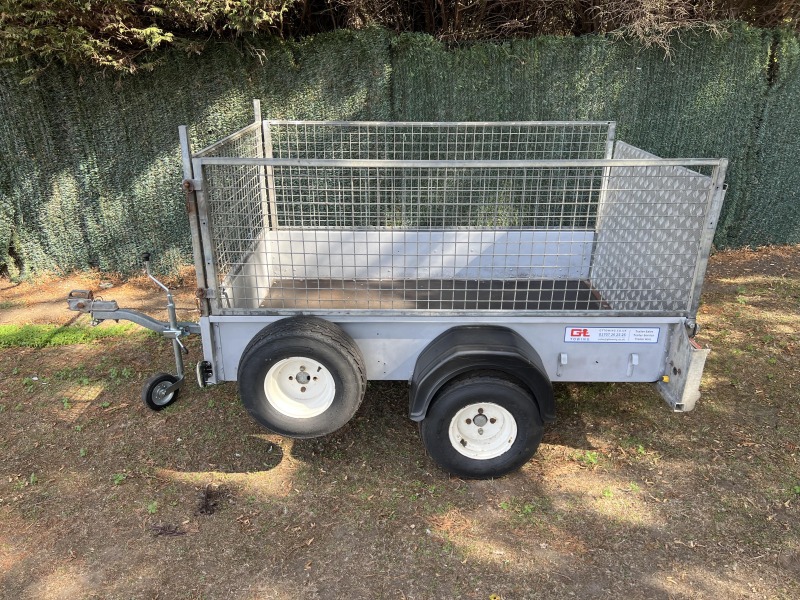 Used Ifor Williams P6e unbraked trailer with ramp, mesh side kit, spare wheel and Bulldog wheel clamp fully serviced and ready for sale