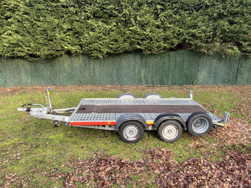 Ex-hire Brian James A4 125-2002 A-Series twin axle car transporter trailer