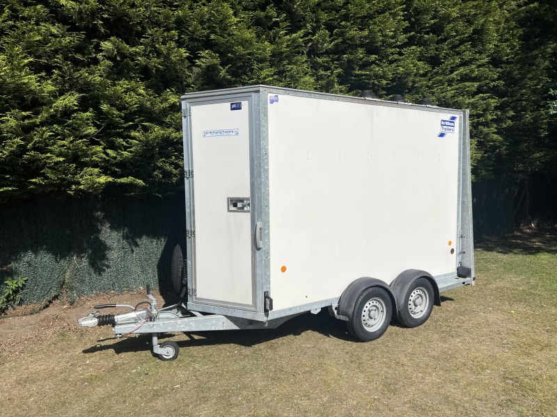 Used 2019 Ifor Williams BV105G enclosed box van trailer with double barn doors, 7ft headroom, aluminium floor and ventilation upgrades