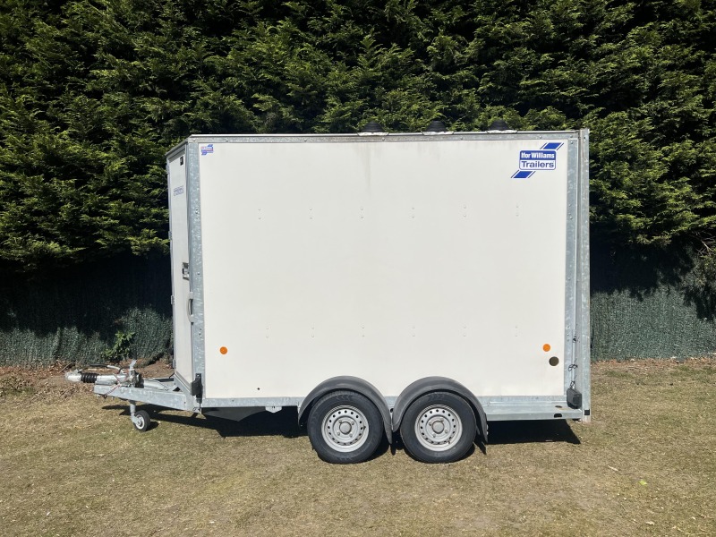 Used 2019 Ifor Williams BV105G enclosed box van trailer with double barn doors, 7ft headroom, aluminium floor and ventilation upgrades