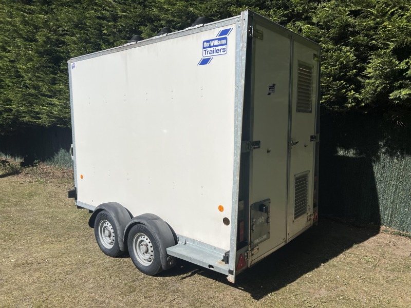Used 2019 Ifor Williams BV105G enclosed box van trailer with double barn doors, 7ft headroom, aluminium floor and ventilation upgrades