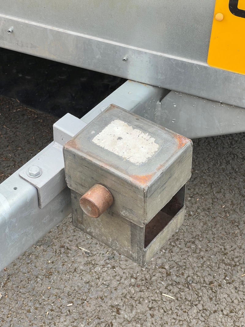 Galvanised Lock Holder for Bulldog AW Hitch Lock for Ifor Williams Trailers