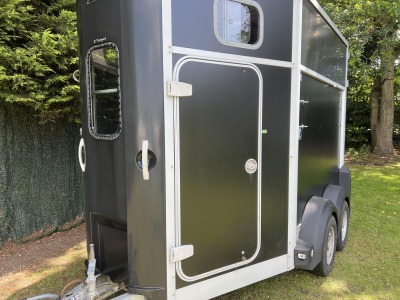Used 2010 Ifor Williams HB506 Black Double Horse Trailer in Great Condition