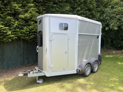 Used 2014 Ifor Williams HB506 Silver Double Horse Trailer in Very Good Condition