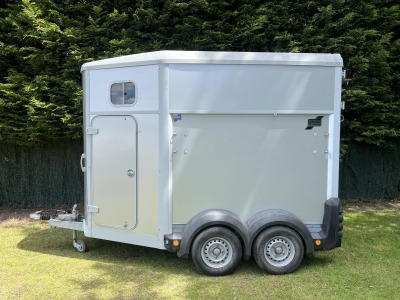 Used 2014 Ifor Williams HB506 Silver Double Horse Trailer in Very Good Condition