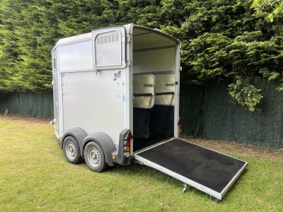 Used 2014 Ifor Williams HB506 Silver Double Horse Trailer in Very Good Condition