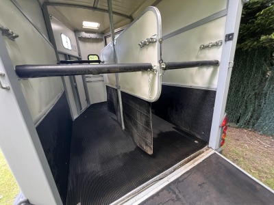 Used 2014 Ifor Williams HB506 Silver Double Horse Trailer in Very Good Condition