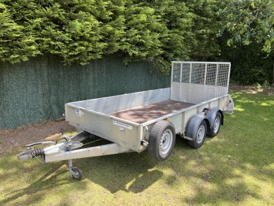 Used Ifor Williams GD126G general duty trailer with full-width loading ramp and spare wheel fully serviced and ready for sale