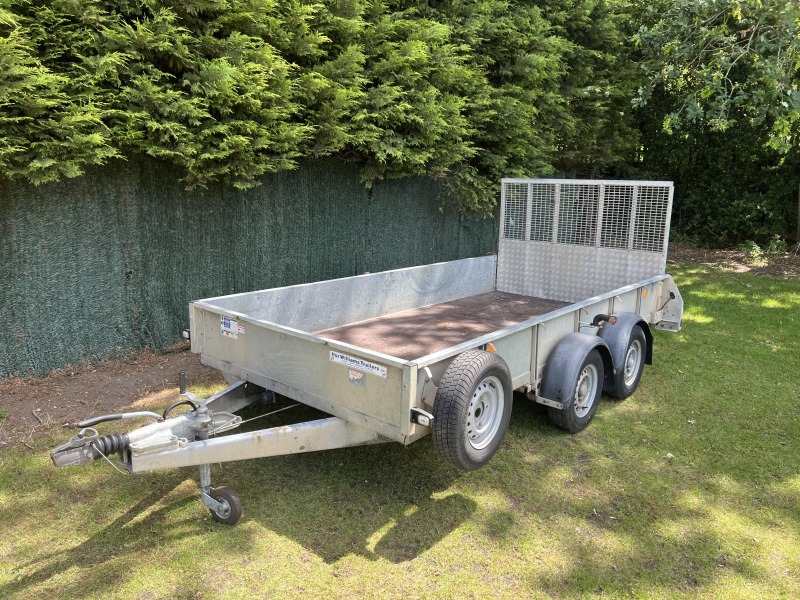 Used Ifor Williams GD126G general duty trailer with full-width loading ramp and spare wheel fully serviced and ready for sale