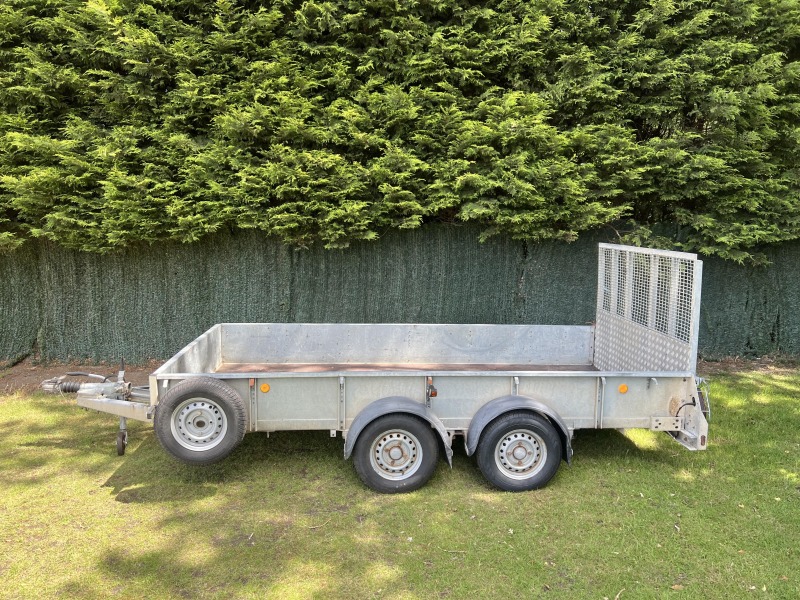 Used Ifor Williams GD126G general duty trailer with full-width loading ramp and spare wheel fully serviced and ready for sale