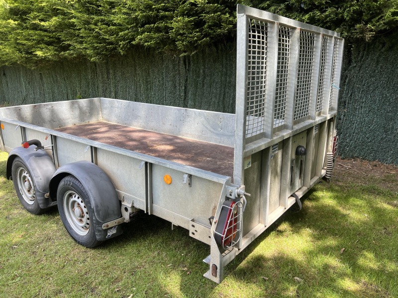 Used Ifor Williams GD126G general duty trailer with full-width loading ramp and spare wheel fully serviced and ready for sale