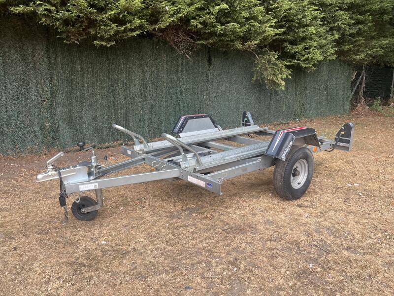 Used Erde CH451 Double Twin Motorcycle Bike Trailer