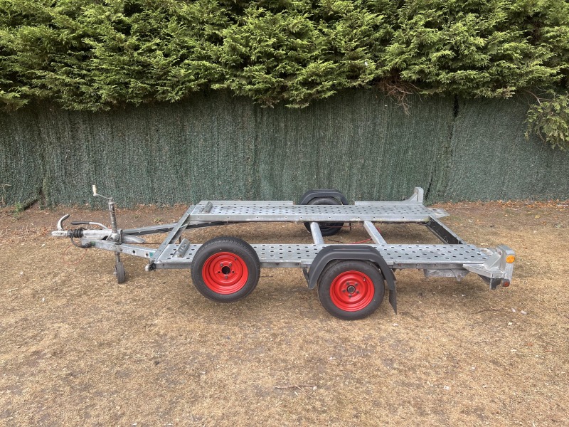 Used 2017 Woodford Small Car Transporter Trailer with Loading Ramps for Sale