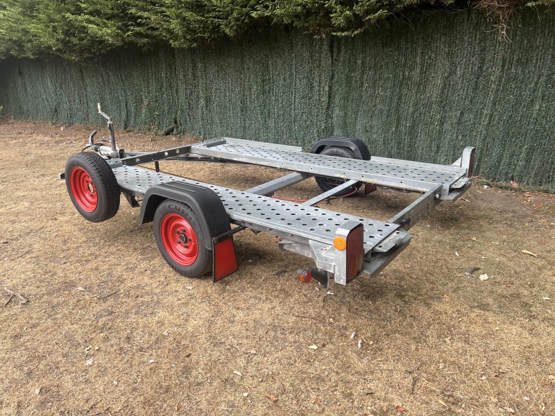 Used 2017 Woodford Small Car Transporter Trailer with Loading Ramps for Sale