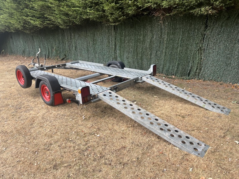 Used 2017 Woodford Small Car Transporter Trailer with Loading Ramps for Sale