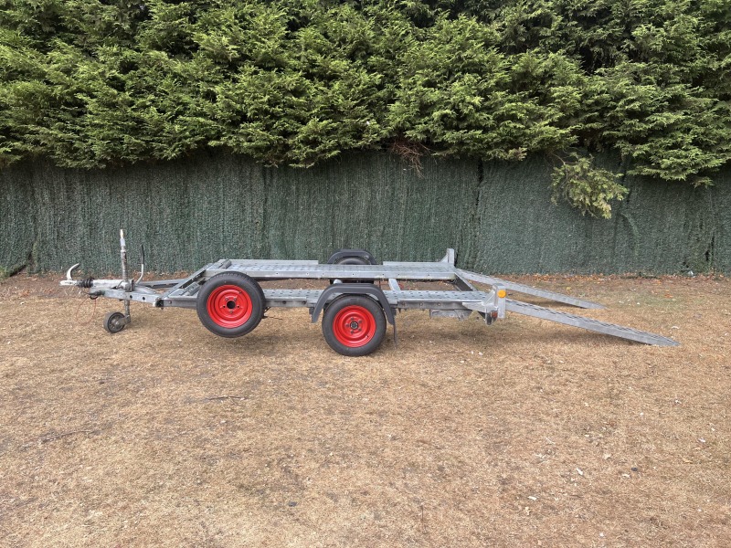 Used 2017 Woodford Small Car Transporter Trailer with Loading Ramps for Sale