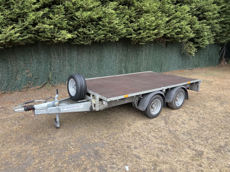Used 2018 Ifor Williams LM105G Twin Axle Flatbed Trailer for Sale with Spare Wheel