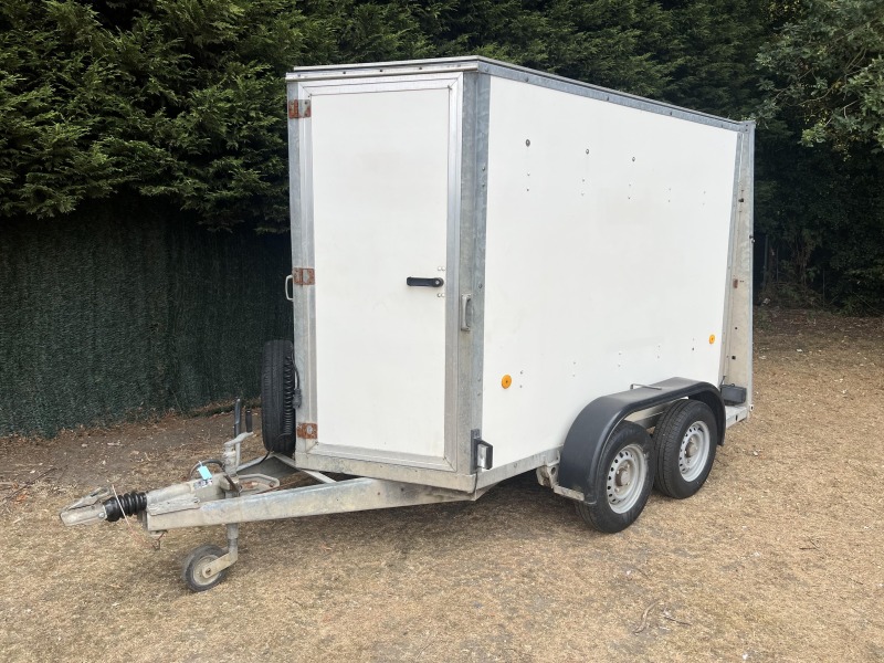 Used 2005 Ifor Williams BV85G Twin Axle Box Van Enclosed Trailer for Sale with Rear Ramp and Barn Doors