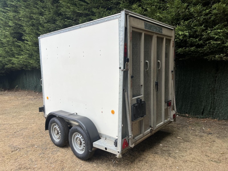 Used 2005 Ifor Williams BV85G Twin Axle Box Van Enclosed Trailer for Sale with Rear Ramp and Barn Doors