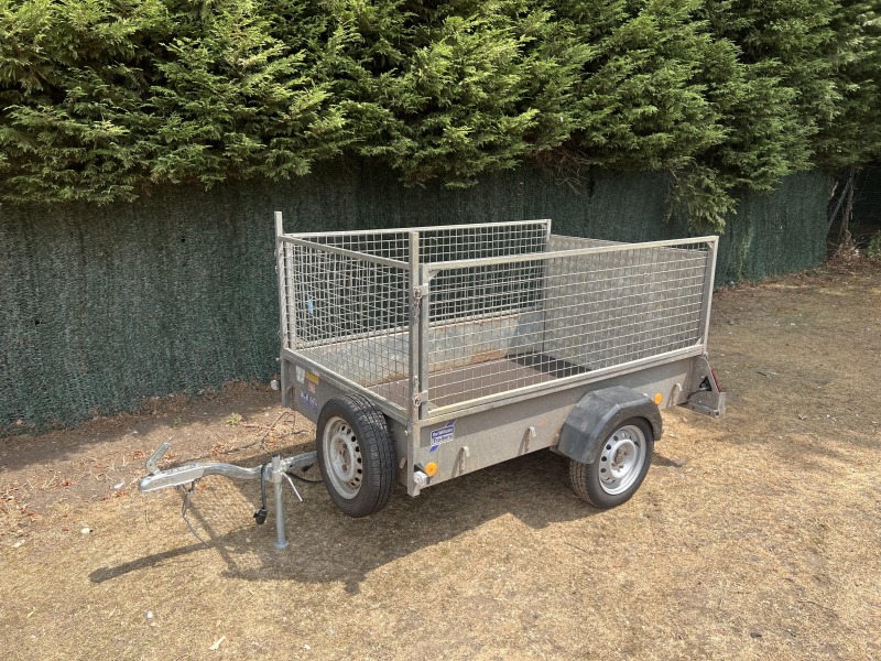 Used Ifor Williams P6e Unbraked Trailer with Mesh Sides and Loading Ramp for Sale