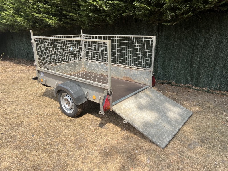 Used Ifor Williams P6e Unbraked Trailer with Mesh Sides and Loading Ramp for Sale