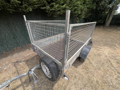 Used Ifor Williams P6e Unbraked Trailer with Mesh Sides and Loading Ramp for Sale