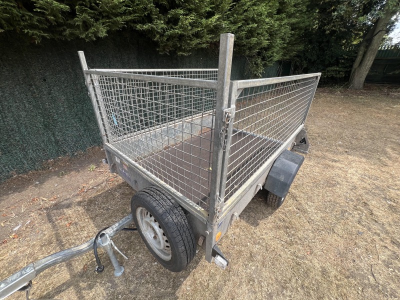 Used Ifor Williams P6e Unbraked Trailer with Mesh Sides and Loading Ramp for Sale