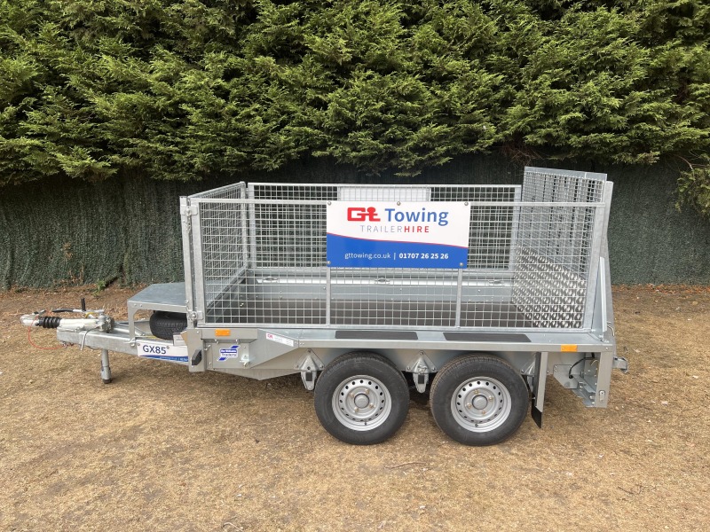 Ifor Williams GX85G 8ft x 5ft Twin Axle Plant Trailer Hire | GT Towing