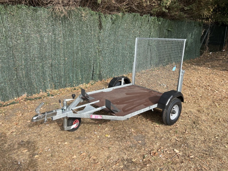 Used Baroni Martin mobility scooter trailer with full-width loading ramp