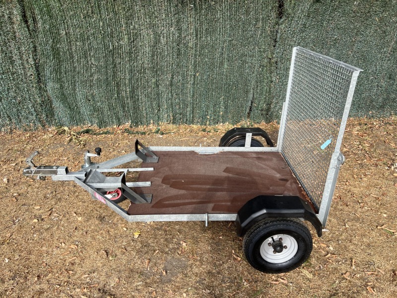 Used Baroni Martin mobility scooter trailer with full-width loading ramp
